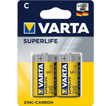 Picture of Baterija STANDARDNA C1.5V R14 Superlife Cink-karbon Varta AA