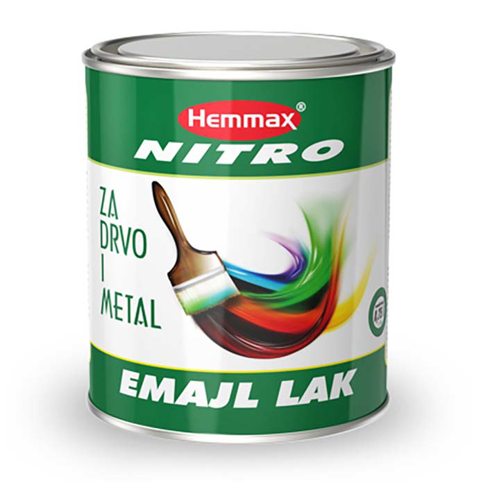 Slika Emajl BELI lak za metal NITRO 750 ml