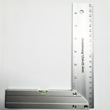 Slika Ugaonik bravarski 200 mm  sa libelom 20,652