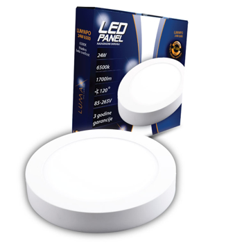 Slika LED panel LUMNPO-24W 6500K nadgradni okrugli 2040lm
