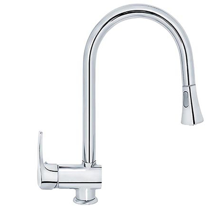 Slika Baterija Cubo sudopere sa izvlačnim tušem – protočni bojler JC38503