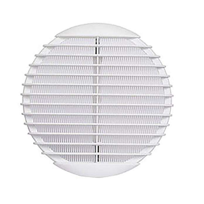 Okrugla PVC ventilaciona rešetka  sa oprugom i zaštitnom mrežicom protiv insekata
