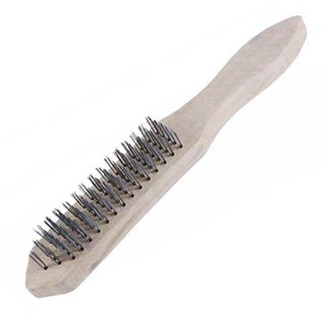 Slika Čelična četka 5 reda ravna drvena 300 mm 07.011 / 22034