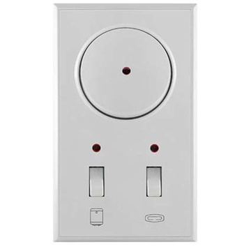 Vertikalni indikator za kupatilo Premijer Plus sa jednopolnom sklopkom bele boje