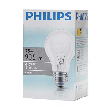 Slika Sijalica bistra Philips E27  75W