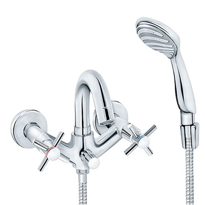 Dvoručna zidna baterija XO33101 za kadu sa ručnim tušem