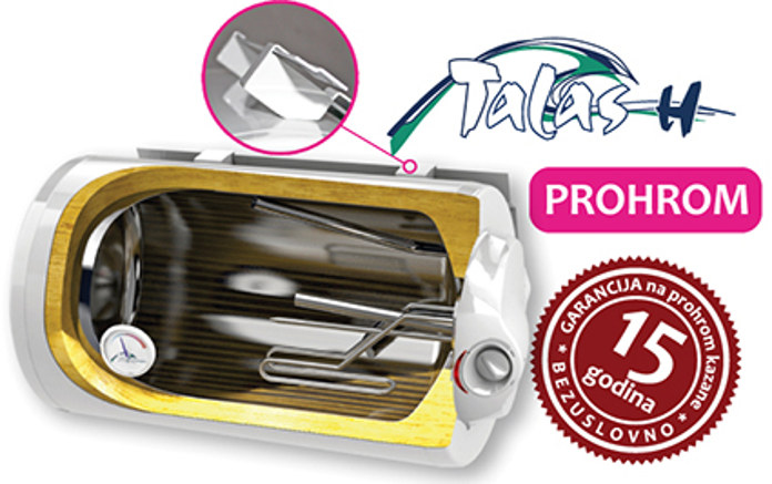 Slika Bojler ELIT TALAS M60H horizontalni INOX Ø420 60L