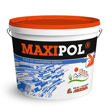 Slika MAXIPOL poludisperziona unutrašnja boja 10 litara