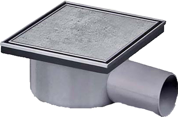 Slika Kanalizacioni slivnik Ø50 mm horizontalni Exclusive TPS300 za pločice