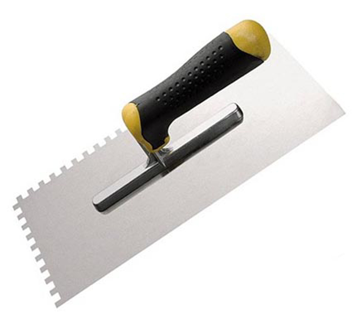 Nazubljena inox gleterica 8x8 mm Hardy 28x12 cm sa ergonomskom ručkom