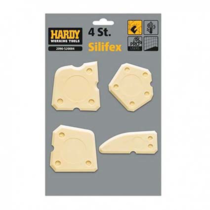 Set gladilica za silikon SILIFEX 4 kom za precizno zaglađivanje silikona