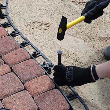 Slika Savijajući ivičnjak 60 cm PVC baštenska ogradica