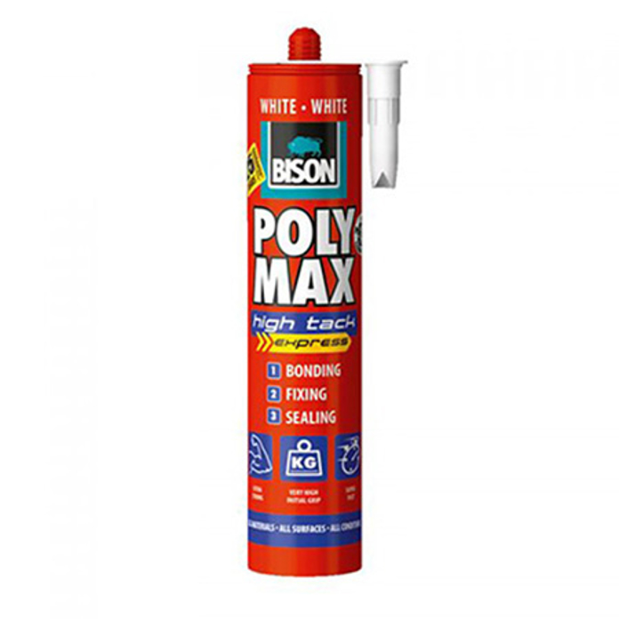 Bison Montage Kit Poly Max White montažni lepak i zaptivna masa za građevinske materijale