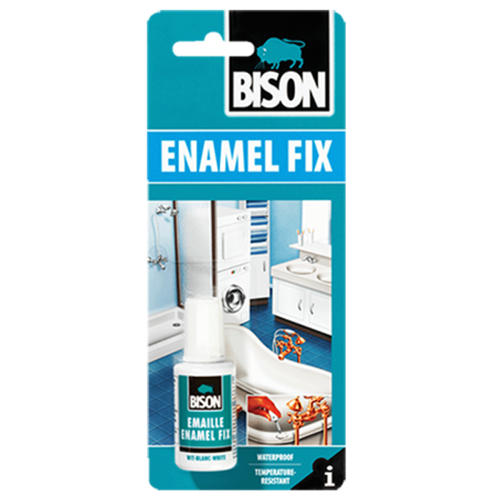 Bison Enamel Fix bela tečnost za sanaciju oštećenja na kadama i umivaonicima