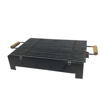 Metalna skara za roštilj dimenzija 40x26 cm sa nogicama i čeličnim rešetkama