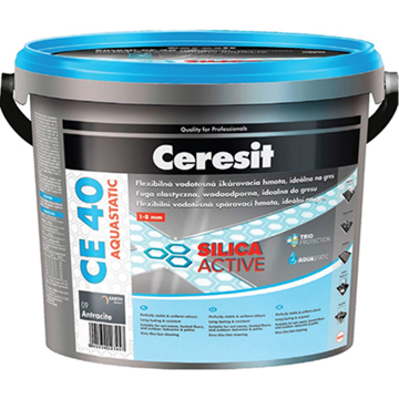 Slika Ceresit CE 40 Aquastatic masa za fugovanje pločica 1–8 mm – Antracit (2kg)