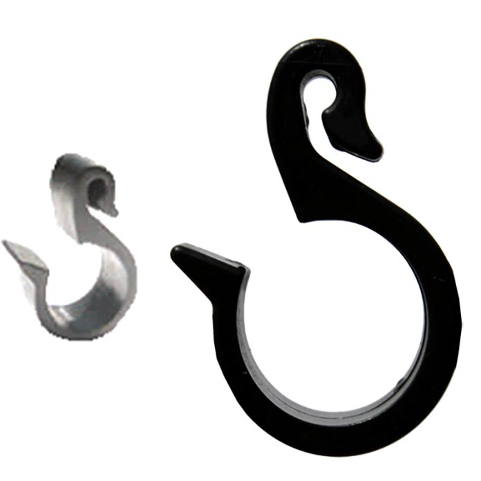 Plastična kopča za kačenje kapajuće cevi 16 mm na žicu