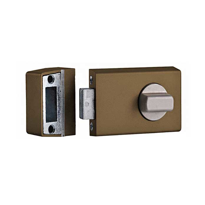 Slika Sigurnosna brava Titan 784 braon dodatna za drvena vrata