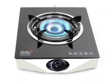 Plinski rešo NGBS1 sa crnom staklenom pločom i jednim gorionikom