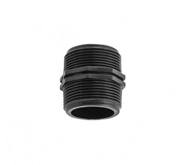 Plastični dupli nipl 6/4" sa spoljnim navojem za povezivanje dva fitinga sa unutrašnjim navojem