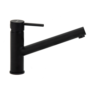 Crna baterija za sudoperu Minotti Tubo Dark Elegance 6114B sa dve cevi