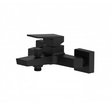 Mat crna baterija za kadu Minotti Quadra New 1511B sa tuš crevom i ručicom