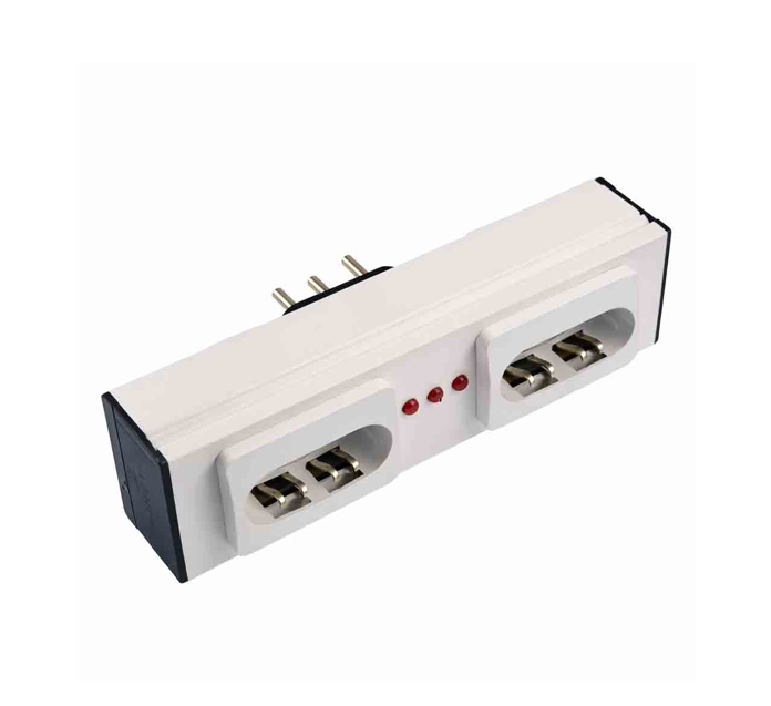 Horizontalni trofazni razvodnik 331ZE sa dve trofazne utičnice i indikatorom faze