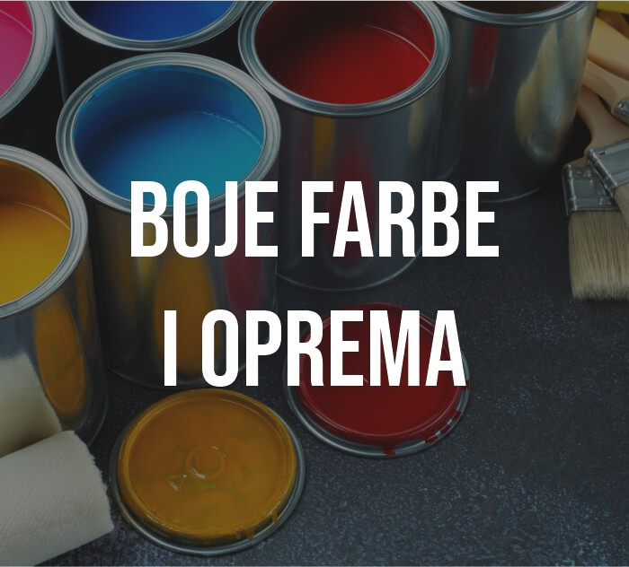 boje farbe i oprema - kategorije