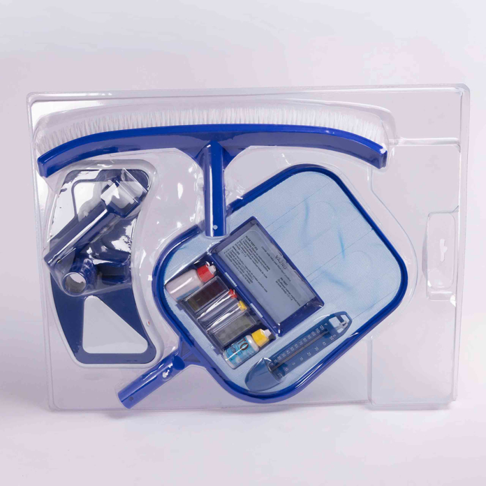 Nero 5u1 set za čišćenje bazena sa četkom, mrežicom, papučom, testerom i termometrom