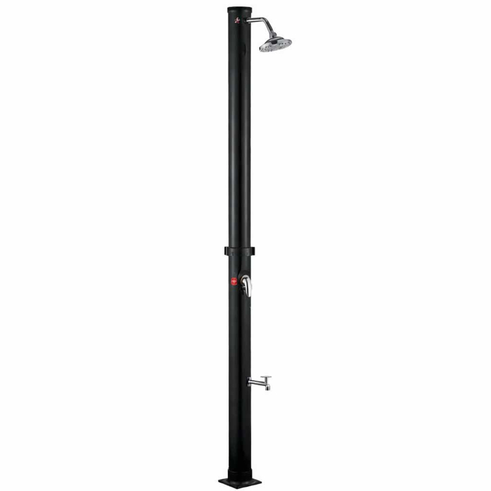 Solarni tuš PVC Nero 20L CY-S8010S sa rezervoarom, mešačem i nožnom slavinom za spoljašnju upotrebu