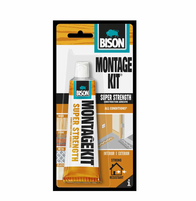 Bison Montage Kit montažni lepak za snažno pričvršćivanje različitih materijala