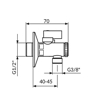 Slika Ek ventil 1/2"–3/8" Rosan sa filterom A62F1238