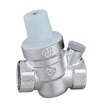 CALEFFI reducir pritiska 3/4 od niklovanog mesinga sa filterom i priključkom za manometar bez uključenog manometra