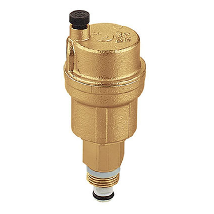 Odzračno lonče CALEFFI 3/8 inča pravo sa nepovratnim ventilom za automatsko odzračivanje sistema grejanja