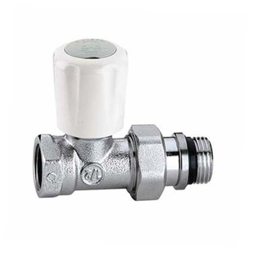 Pravi termostatski radijatorski ventil CALEFFI 3/8 od hromiranog mesinga za čelične cevi