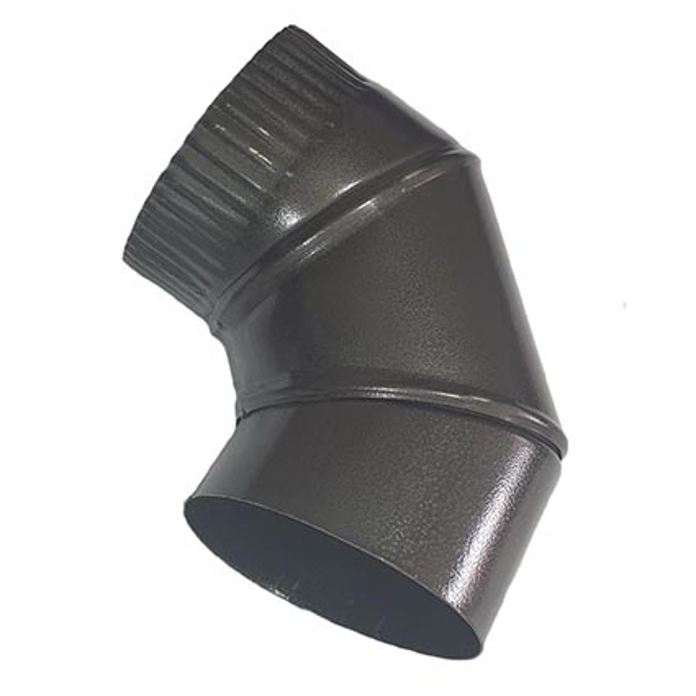 Slika Dimno koleno Ø 145 mm crno