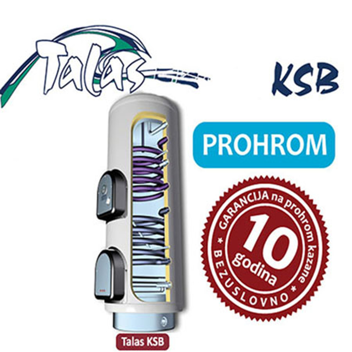Slika Solarni bojler ELIT TALAS KSB200 INOX 200L podni sa dva izmenjivača