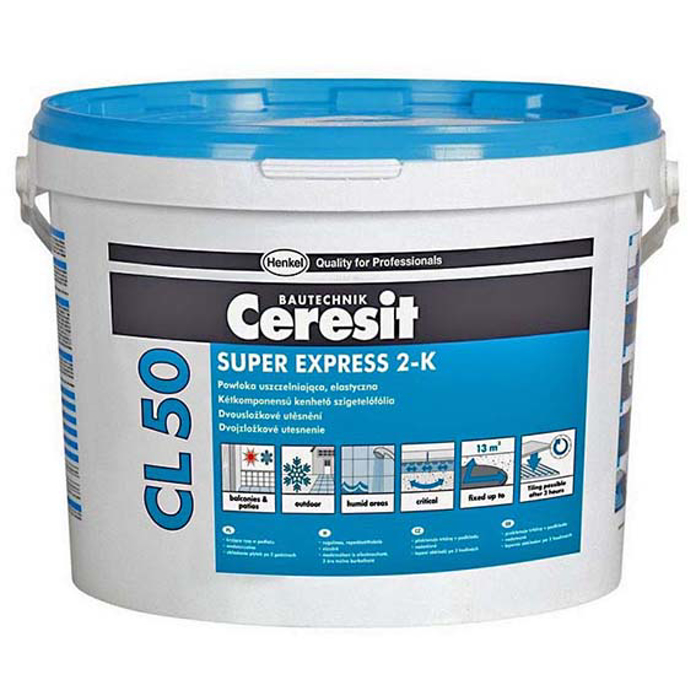 Slika Ceresit CL 50 Super Express 2-K – Dvokomponentna elastična hidroizolacija 12,5kg