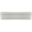 Bela PVC ventilaciona rešetka za vrata 316x83 mm STY-221
