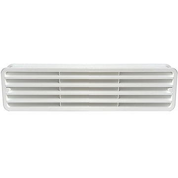 Bela PVC ventilaciona rešetka za vrata 316x83 mm STY-221