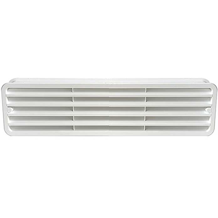 Bela PVC ventilaciona rešetka za vrata 316x83 mm STY-221