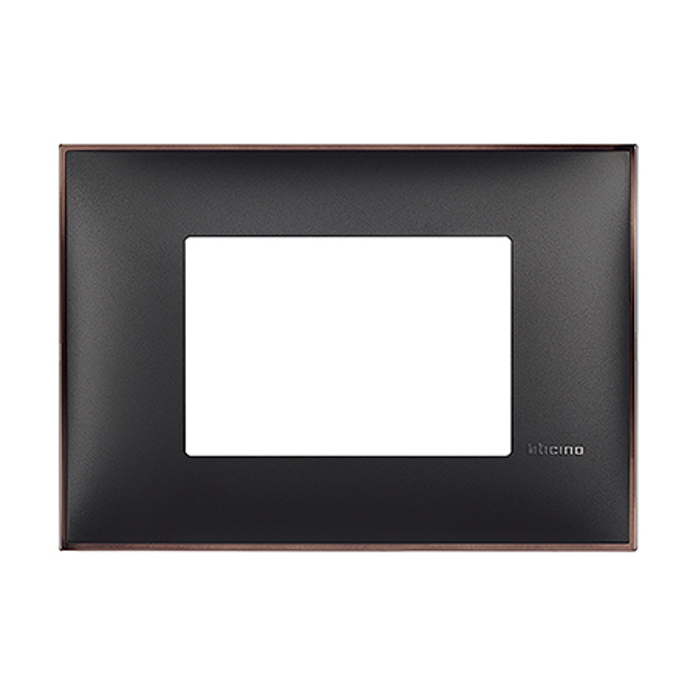 Slika Bticino Classia okvir 3M za doznu 503E/BP503N nikl/crna R4803BH
