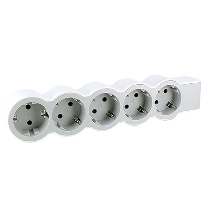 Slika Produžni blok za kabl Legrand 5×2P+E 16A bela 694577