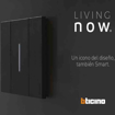 Slika BTicino Living Now maska LIGH 2M crna KG01M2A