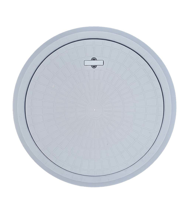 Slika Poklopac za šahtu PVC okrugli Ø800 mm bez rupica otvor Ø575 mm