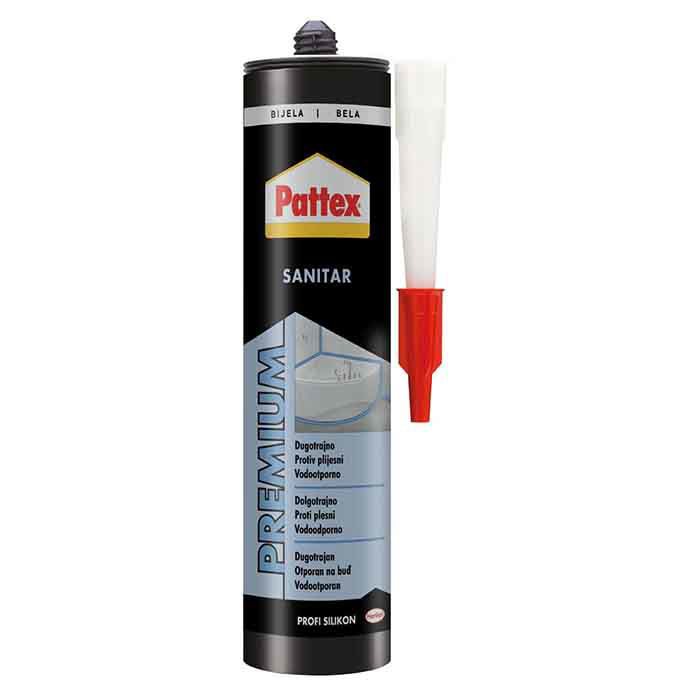 Slika Silikon PATTEX Sanitarni mlečno bela 280 g