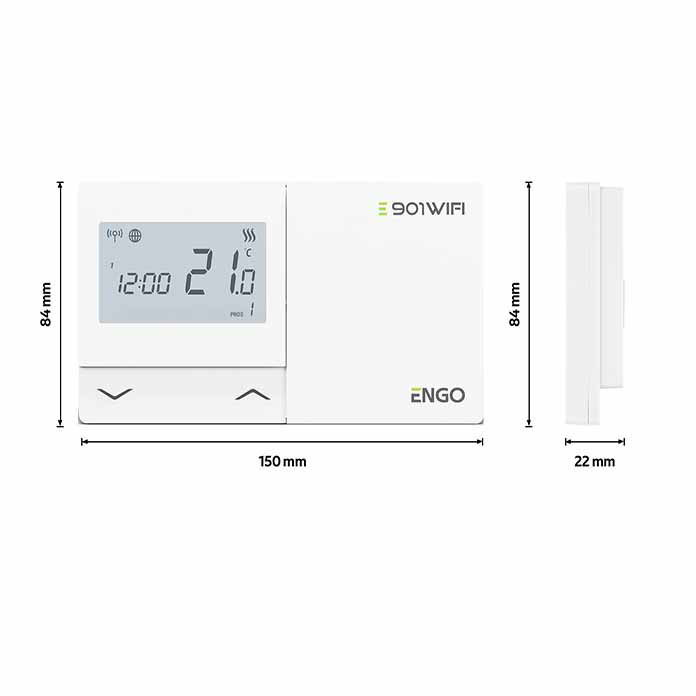 ENGO E901 WiFi bežični sobni termostat – digitalni programabilni ...