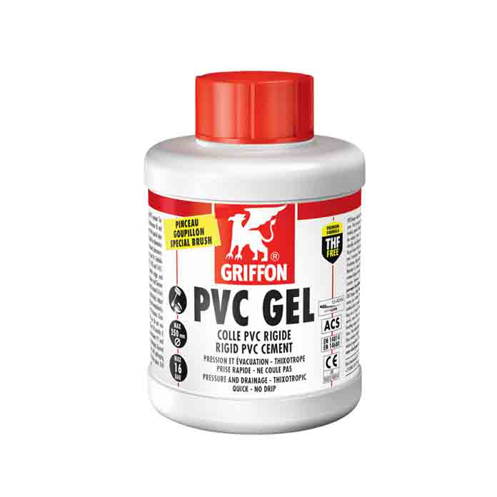 GRIFFON PVC Gel lepak 500 ml za lepljenje PVC cevi i fitinga pod pritiskom