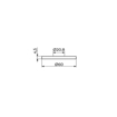 Slika Rozetna 1/2" Black PRO312B Ø60 mm