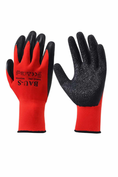 Slika BAU S zaštitne rukavice Latex Rot – crvene sa crnim lateksom (11) XXL